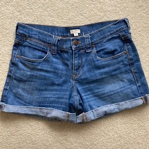 J. Crew stretch jean shorts size 26